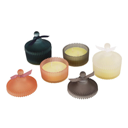 Candy jar with wax scented candle